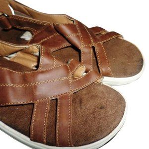 Island Surf Lanai Brown Olympia Sandal Wedges